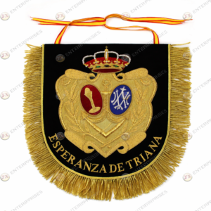 Embroidered Coat of arms of the Esperanza de Triana family crest