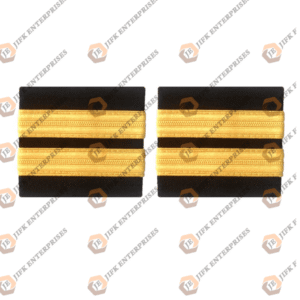 black and gold stripe pilot epaulettes first officer