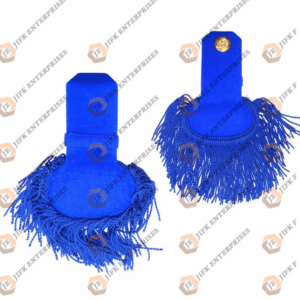 Blue Silk Marching Band Shoulder Epaulettes (Pair)