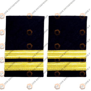 two-bar black epaulettes gold strips merchant marine