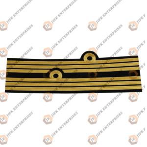 Royal Navy Commander rank  cuff sleeve insignia, three bars signature curl.