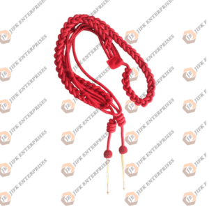 ceremonial red aiguillette, rank honor military uniforms