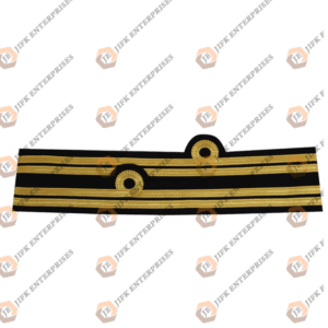 Royal Navy Commander rank  cuff sleeve insignia, two bars signature curl.