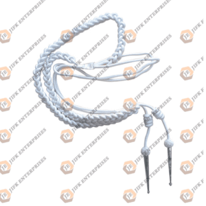white ceremonial aiguillette cord military police uniforms