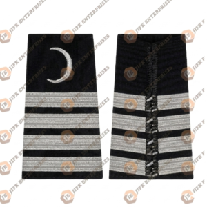 silver crescent moon four stripes Epaulet Slide