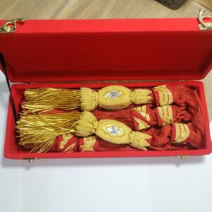 General Waist Sash Gold Tassels Ceremonial Belt
