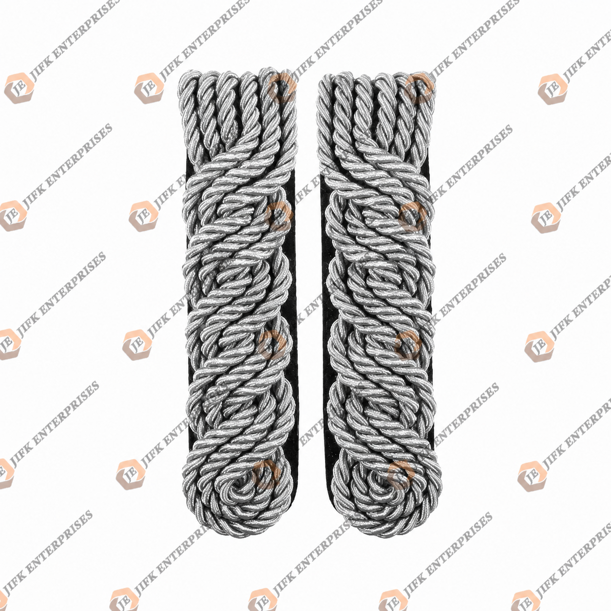 Silver Braided Military Shoulder Boards / Epaulettes